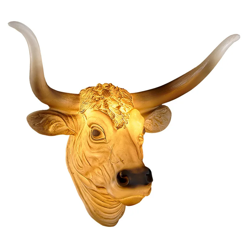 Deer Head Wall Sconce Lamp Nordic Inside Retro Animal Creative Bird Bedside Resin Lighting For Decor Home Living Bedroom Aisle