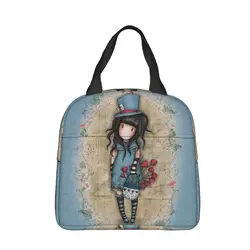 Santoro Gorjuss Doll Insulated Lunch Bag Leakproof Art Cute Cartoon Reusable Cooler Bag Tote Lunch Box Work Outdoor Men Women