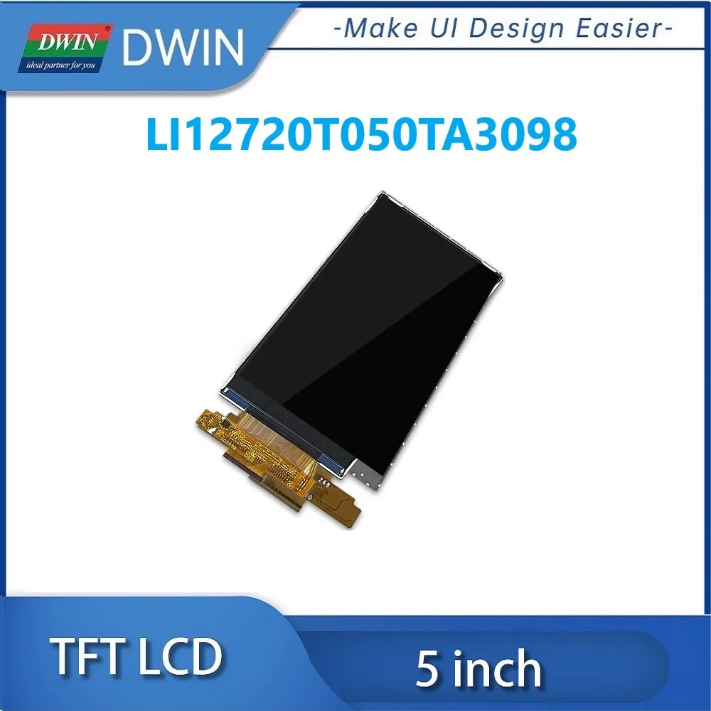 DWIN 5 Inch Incell IPS TFT LCD Display 720x1280 300 Bright MIPI 40PIN Capacitive Touch LI12720T050TA3098