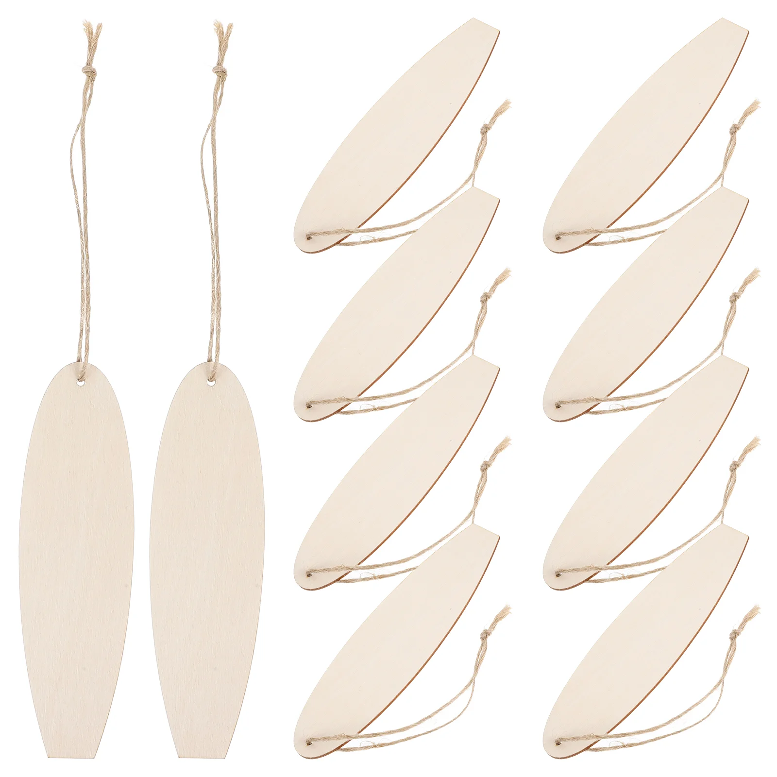

10Pcs Paintable Wooden Surfboard Cutouts Blank Wood Slices Coastal Bedroom Decor Diy Crafts Sewing Tools Diy Wooden Wall Hanging