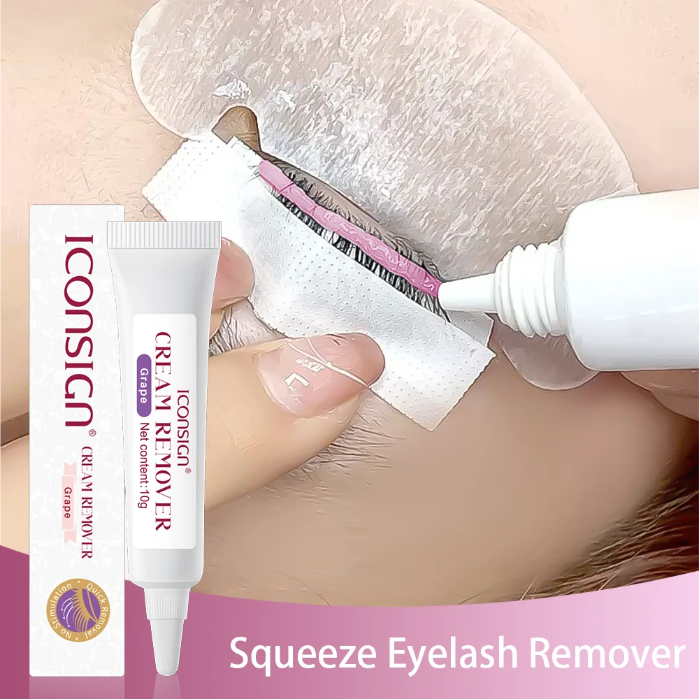 ICONSIGN Eyelash Extension Remover Cream - 1g | 5g | 10g, Salon-exclusive Eyelash Care Product, Low Irritation