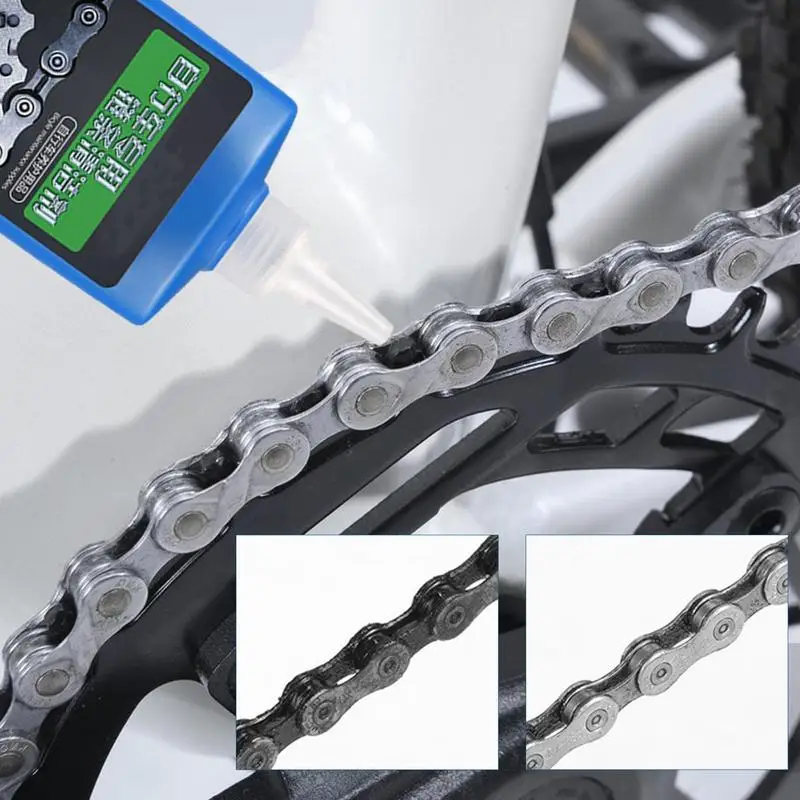 Cycling Chain Cleaner Degreaser 11.84oz Bikes Chain Oil Stains Cleaner Motorcycle Oil Stains Remover Cleaning Fluid For Scooter