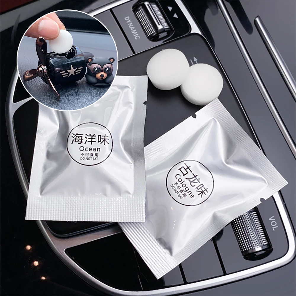 Clearance_10/20Pcs Car Air Freshener Supplement 10 Flavor Car Vent Perfume Refill for Bear Pilot Vent Perfume Diffuser_Continuou image 3