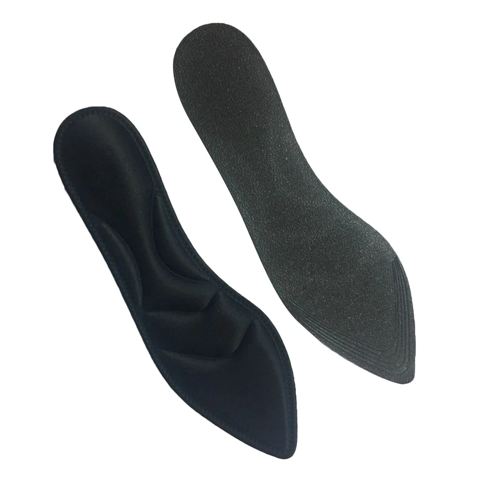 

1pcs 1 Pair High Heel Insoles Breathable Sweat Absorbing Comfortable Shoe Pads For Women Walking Support Foot Care Tools Black