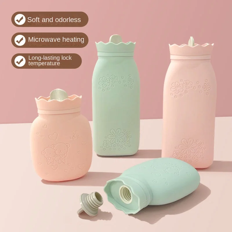 Silicone Cat\'s Paw Hot Water Bag Water Injection Small Mini Hot-Water Bag Irrigation Thickened Explosion-Proof Hand Warmer