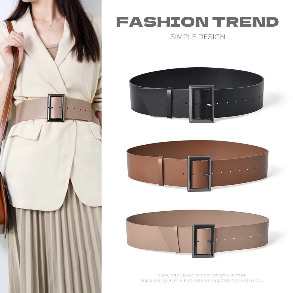 Wide waist belt for women, paired with coat decoration, down jacket, windbreaker, sweater, waist belt for women