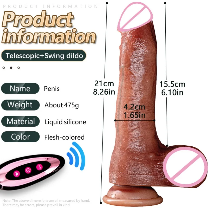 Wireless Vibrator Telescopic Dildos For Women Big Dildo Vibrador Heating Skin Feeling Dick Realistic Penis Silicone Small Dick