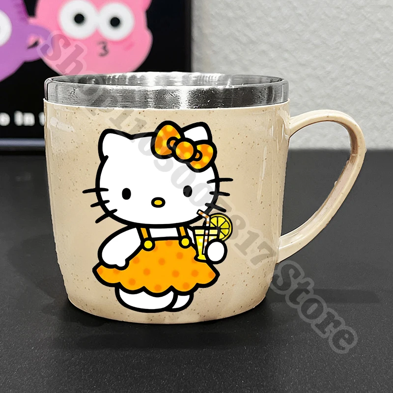 Children Stainless Steel Water Cup Hello Kitty Cold Drink Juice Container for Girl Kids Cartoon Cute Mug Milk Tea Cups Gift 2026 view 2