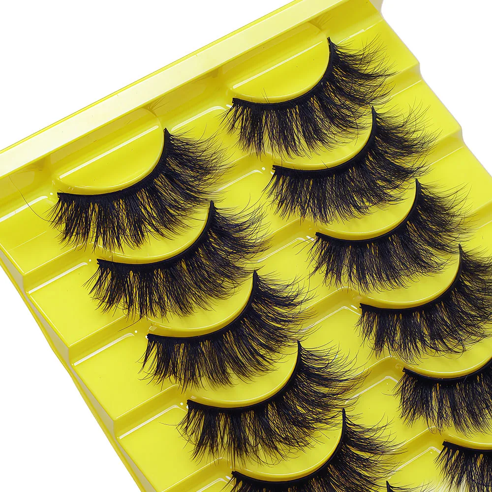 10 paires d'une seule pièce, style de cheveux explosifs européens et américains, épais, utilisation quotidienne sur scène, grands yeux, tige noire, faux cils