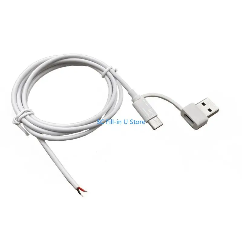 G8TA USB C 수컷 케이블 5V 2A 2 전선 파워 돼지 케이블 코드 라우터 용 giy