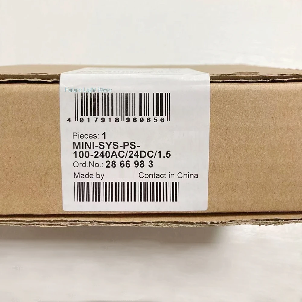 

Блок питания MINI-SYS-PS-100-240AC/24DC/1,5 2866983 24 В постоянного тока/1,5 А