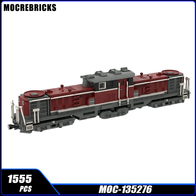 MOC JNR DD51 High Speed Diesel ydraulic Locomotive Building Blocks Assembly Model Bricks Display Creative Children Toys Gifts