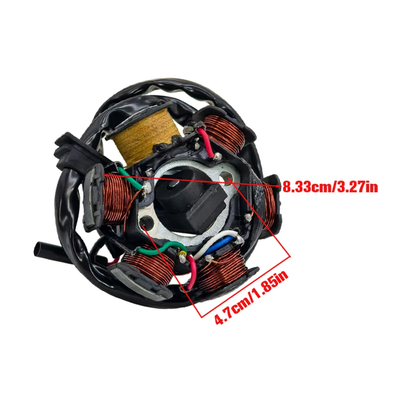 1pcs 6Pole Coil Pole Magneto Flywheel Stator for 50cc 70cc 90cc 110cc 125cc PIT Quad Dirt Bike ATV Buggy