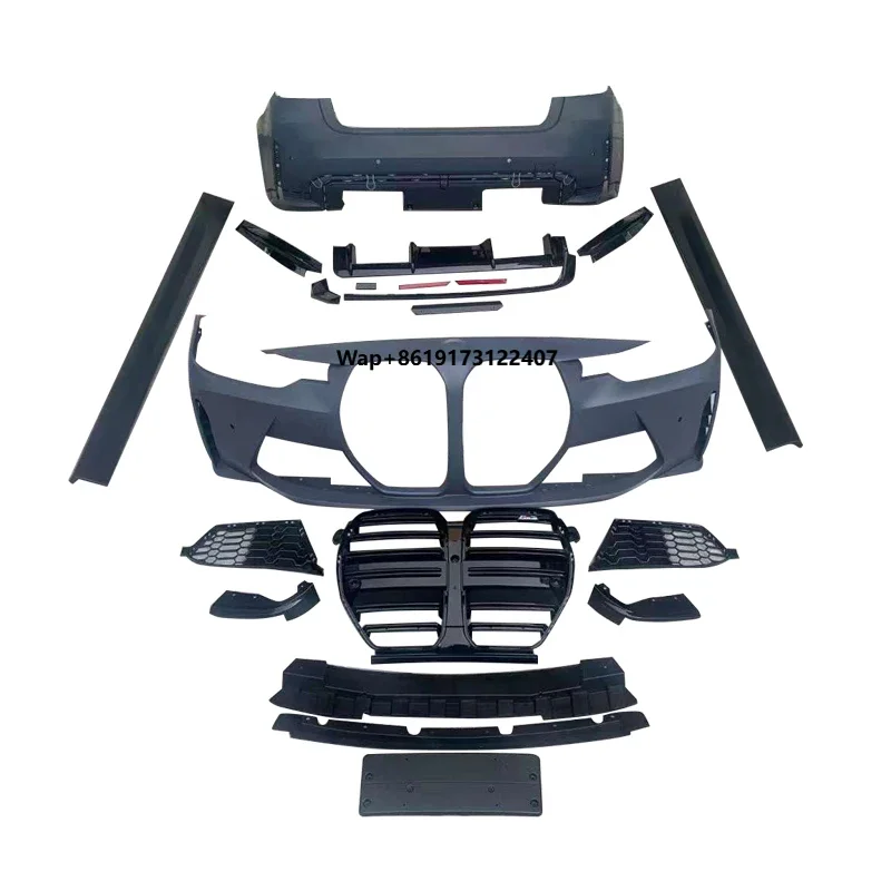 

For 3 Series F30 Car Bumper Body Kit Front Bumper Rear Bumper Side Skirts Upgrade G80 M3 Style Bodykit