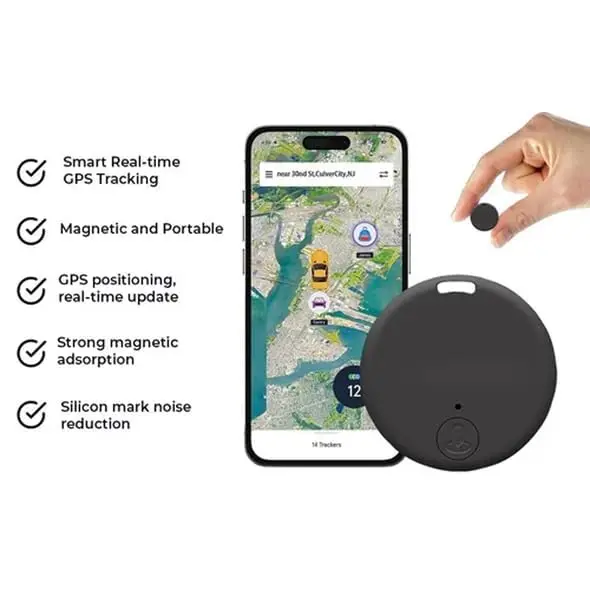 Mini GPS Tracker Anti-Lost, Rastreamento de carro forte, Mini localizador de chave inteligente em todo o mundo, 3pcs