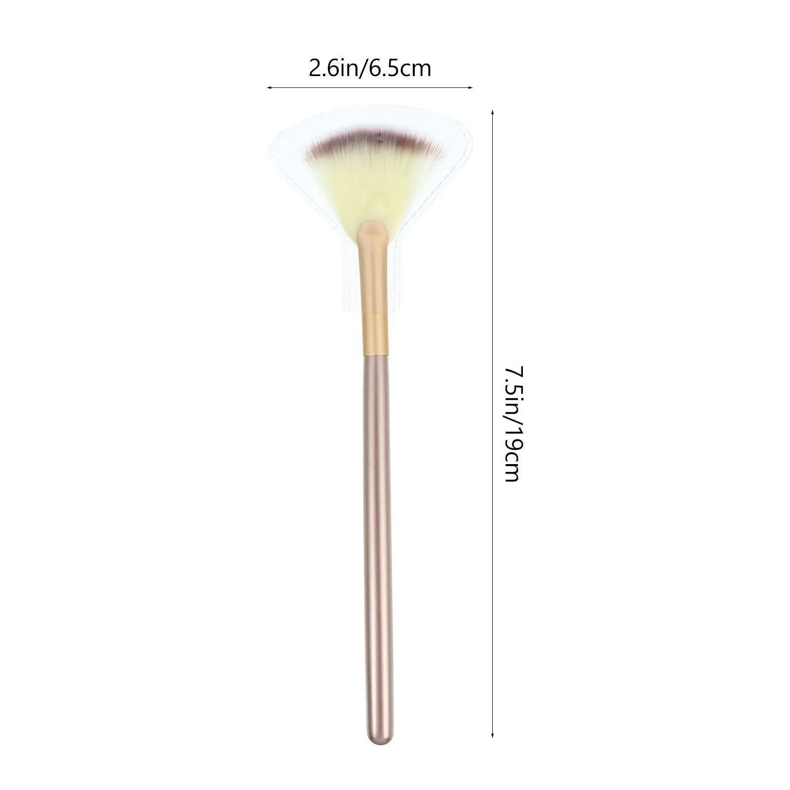 9Pcs Brush Kit Soft Fiber Fan Shaped Highlight Blush Powder Face Makeup Set Makeup Kit Fan Shaped Brush