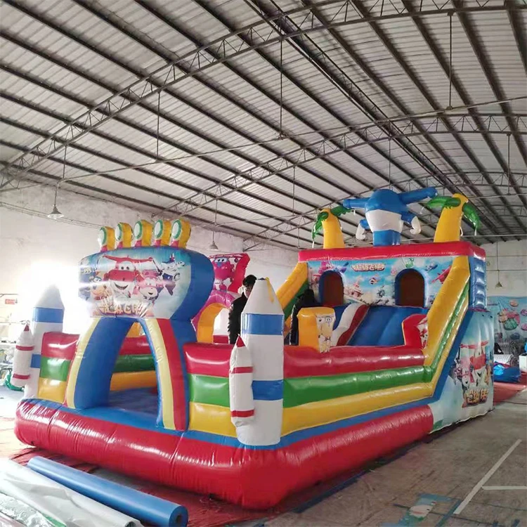 Castillo Inflable Comercial con Tobogán, Combo Acuático, Brincolín Inflable