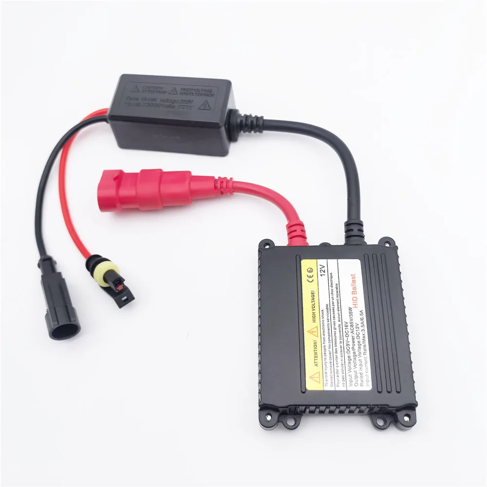 헤드라이트 전구 HID H1 H3 H4 H7 H11 9005 9006 HB3용 슬림형 전자식 DC 12V 제논 35W/55W 디지털 점화식 안정기