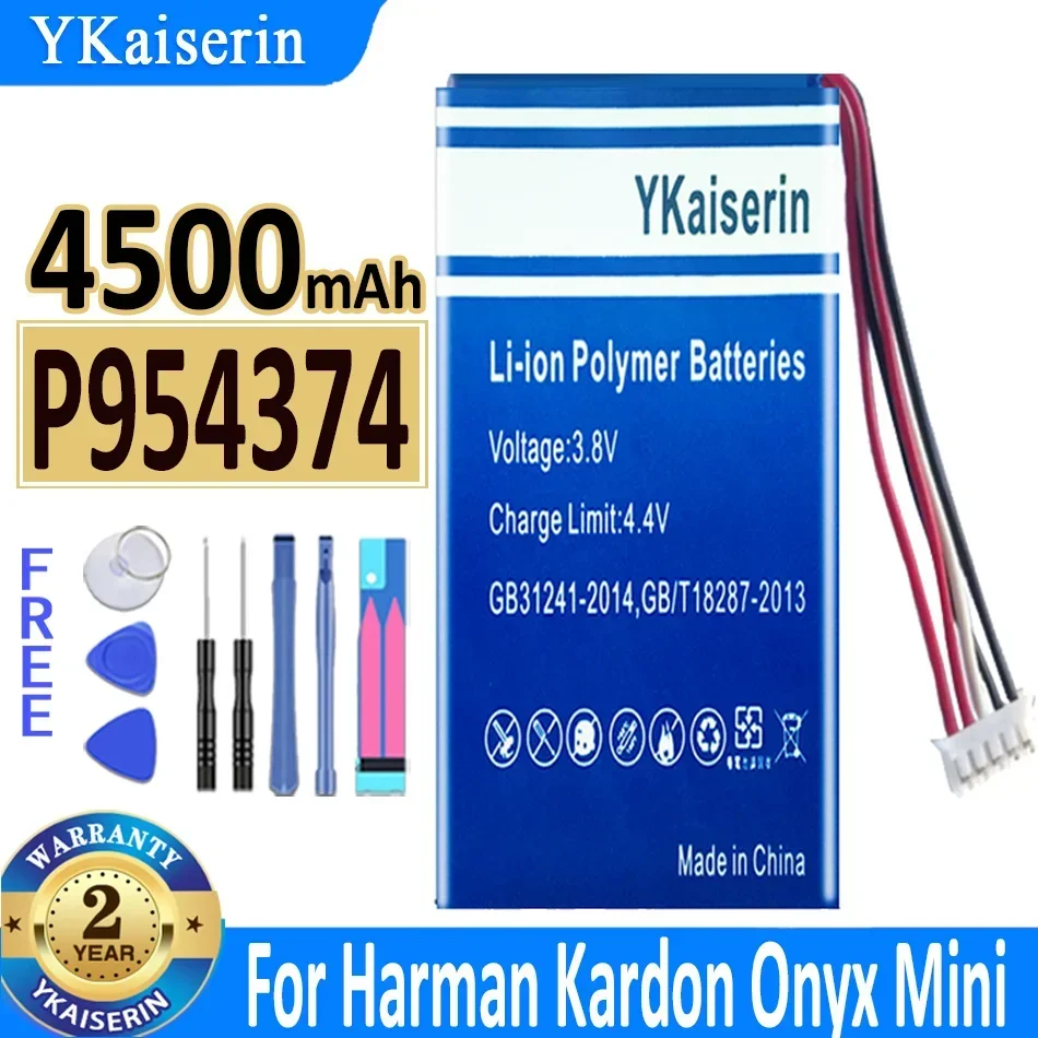 4000mAh YKaiserin Battery P954374 For Harman/For Kardon For Onyx Mini CP-HK07, P954374 AKKU 3.7V Bateria