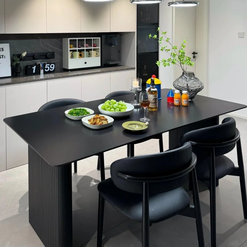 

Big Marble Modern Dining Tables Black Restaurant High Modern Home Dining Tables Set Center Nordic Juegos De Comedor Furniture