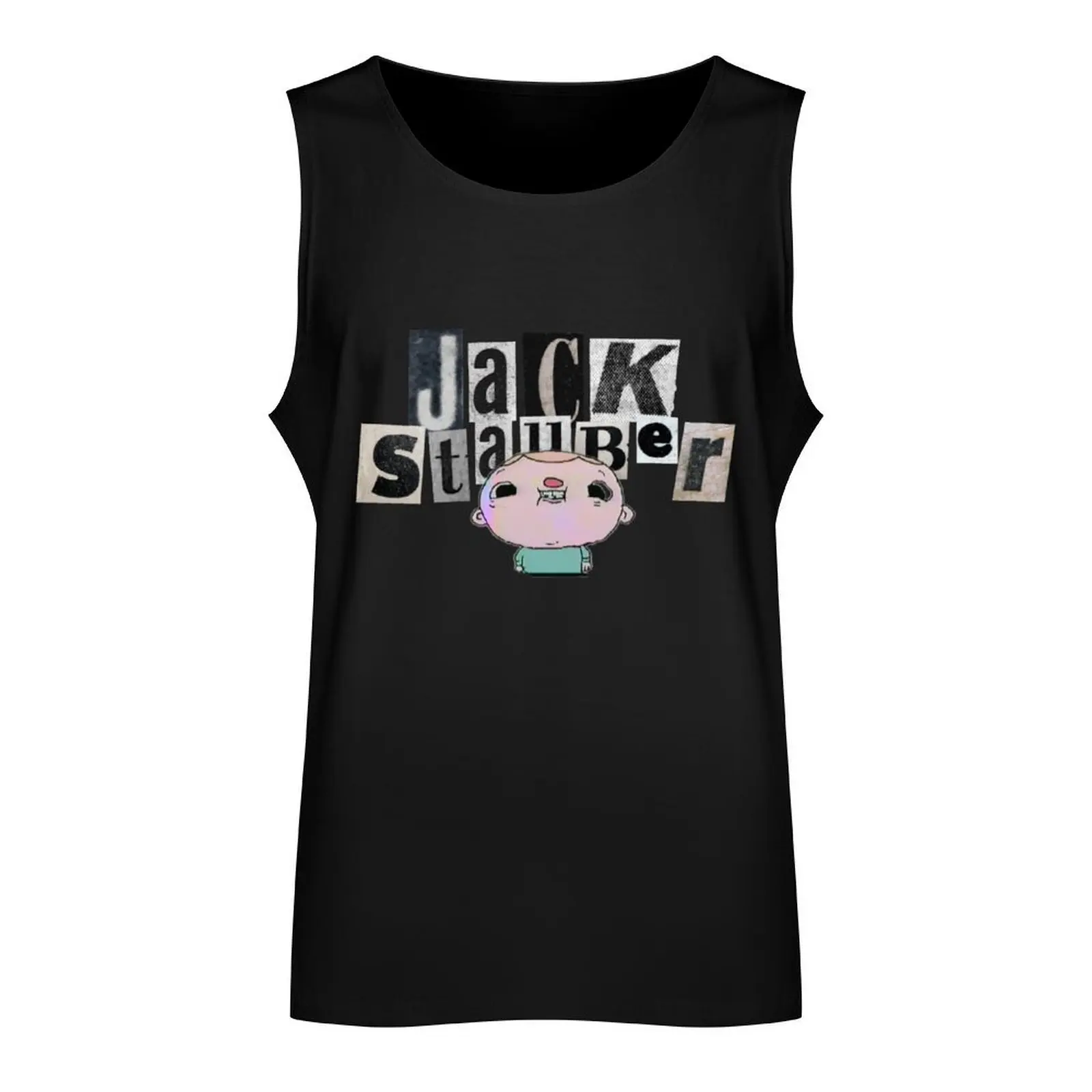 Jack stauberr-Camiseta sin mangas para hombre, camisa de gimnasio sin mangas, chaleco de verano para fitness