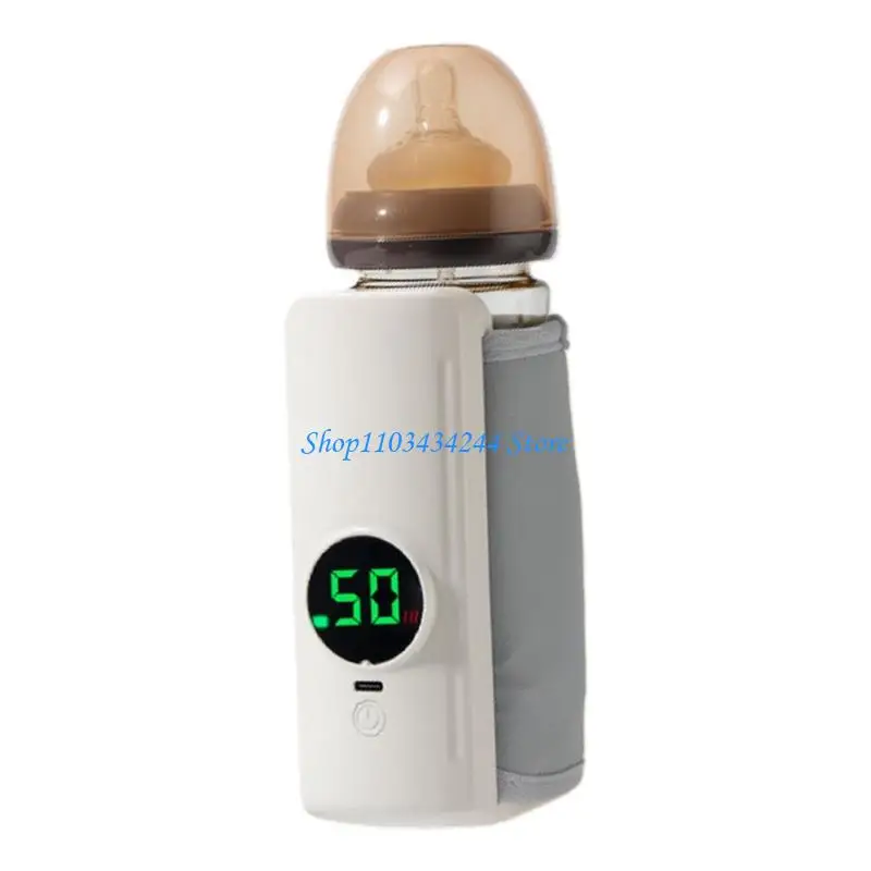 

Durable ABS Travel Warmer USB Rechargeable 2000mAh Baby Bottle Warmer Maintains Temperature for Newborn Care
