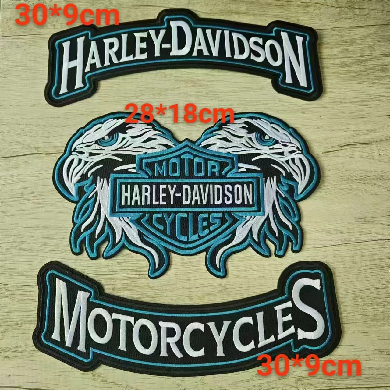 Leather Jacket Patch Label Bac - Motorcycle Gear Harley Davidson ulasan dan harga
