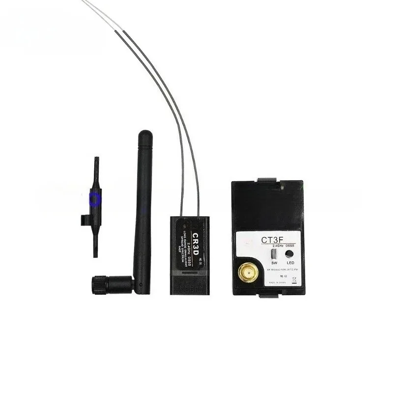 Módulo RF de 3 Canales CT3F DSSS de 2.4GHz y Receptor CR3D para 3PM 3PK Hitec