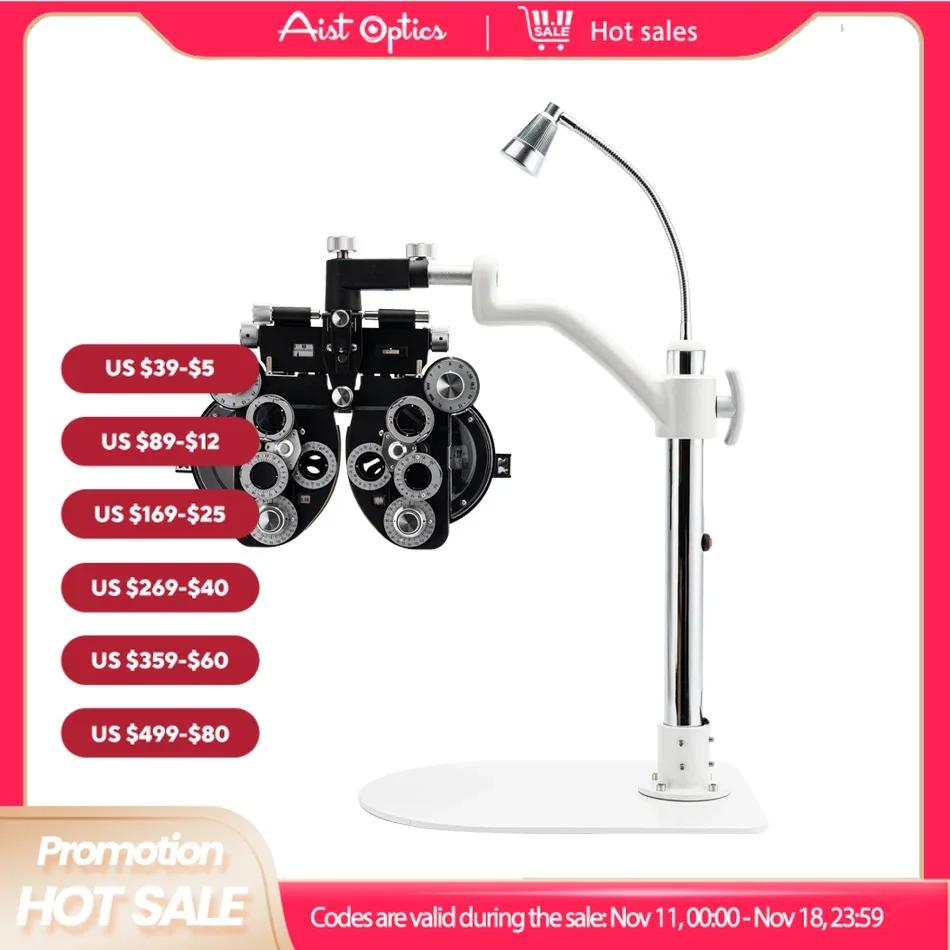 AIST Simple Ophthalmic Phoropter Arm Bracket Table Stand With Top Lamp JG-4  Vision Tester Support Desktop Use With Light