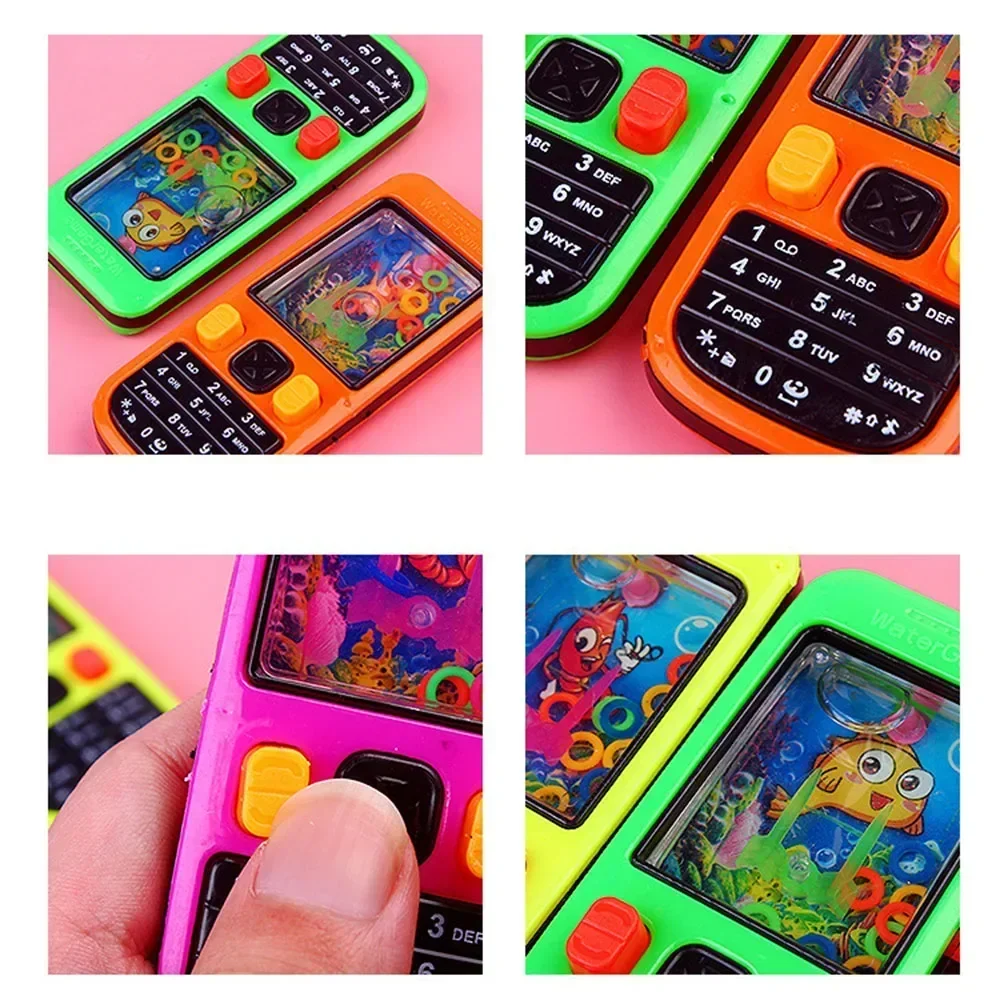 2024 New Mobile Phone Shape Water Ferrule Game Kids Children Intellectual Toys Funny Water Lasso Ring Game Toy