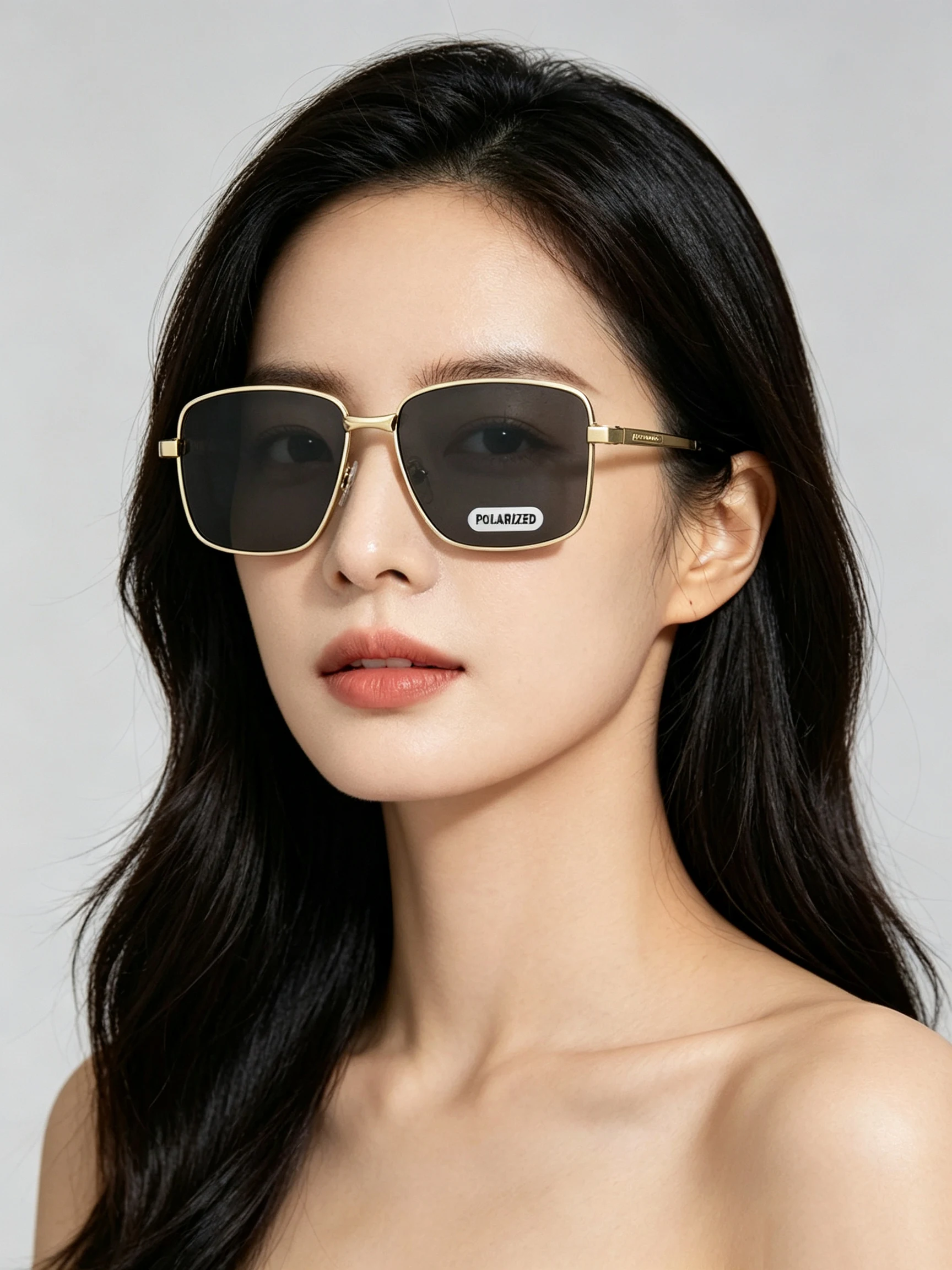 Rectangular Metal Frame Polari - Sunglasses Aviator Polarized ulasan dan harga
