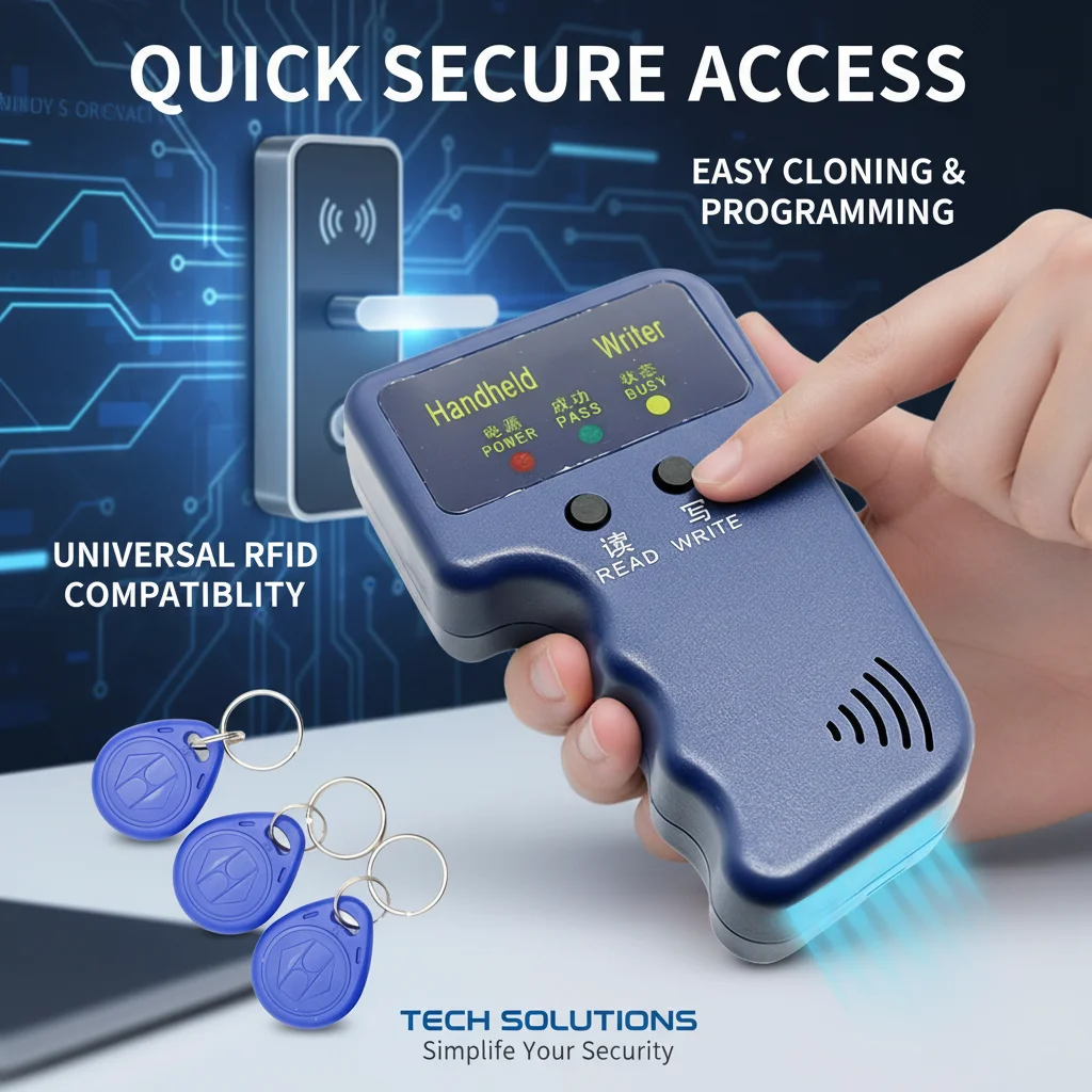 

125KHZ Low RF ID Card Copying Machine Keychain Access Control for Elevator Rental House Attendance Efficient Card Duplication