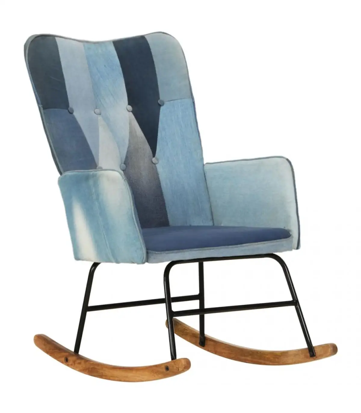 Blue Jean patchwork canvas rocking chairs