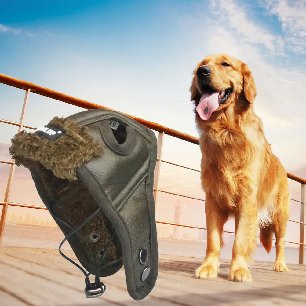 

Pet Costume Creative Pilot Hat Brown Size Gift for Dog Cat Party Photo Fun Fly Hat Pet Costume Creative