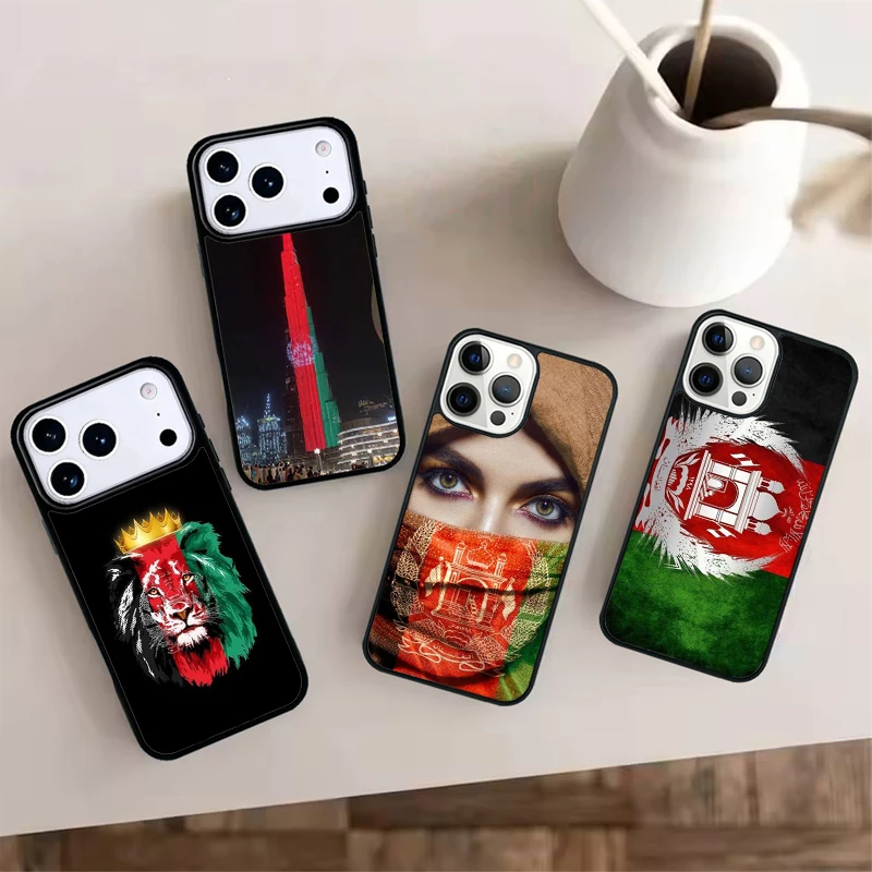 Afghanistan-Flaggen-Handyhülle für iPhone 17 AIR 16 16e 15 14 13 12 11 PRO MAX PLUS Hülle