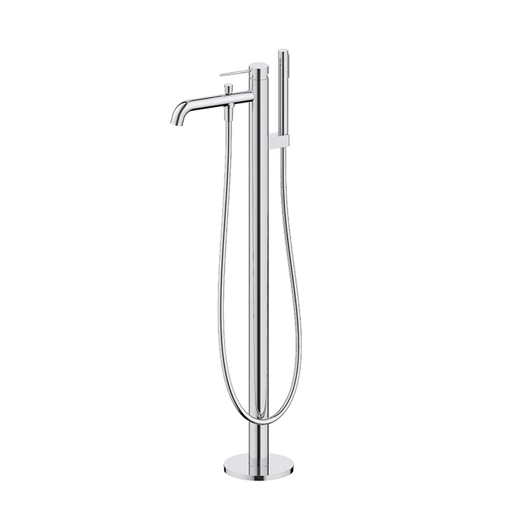 

Customized Free Standing Faucet Brass Hand Shower Bathtub Shower Mixer Floor Standing Bath Mixers Concealed Mixer