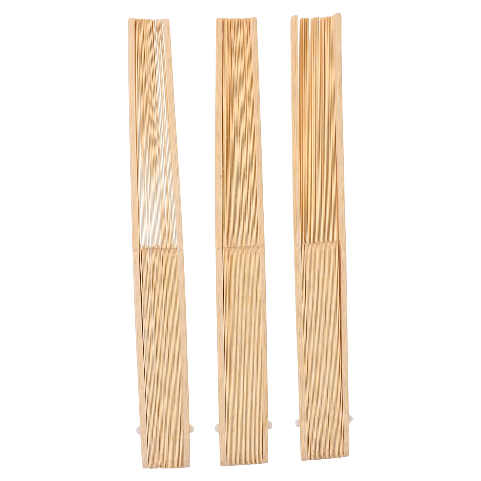 

3pcs Bamboo Folding Frame Japanese Style Diy Handcrafted Fan Ribs Cultural Festival Tea Ceremony Decor Unfinished Craft Kit For