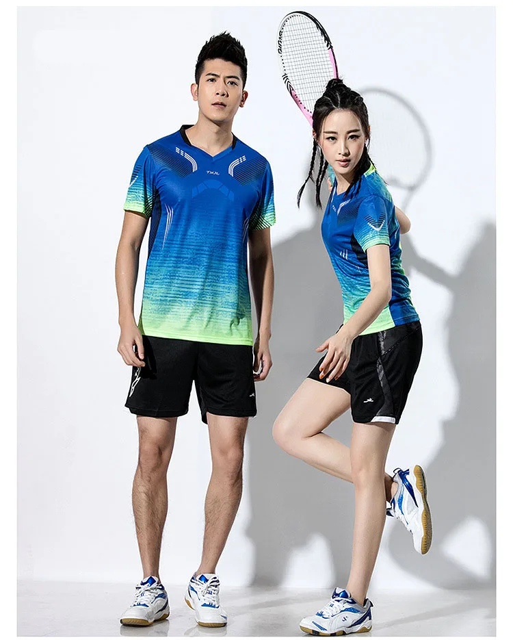 New Women Tennis T Shirts , Men Badminton T-shirts , Tennis Shorts Suit ,Cool Ping Pong T Shirt , tennis table clothes Uniforms