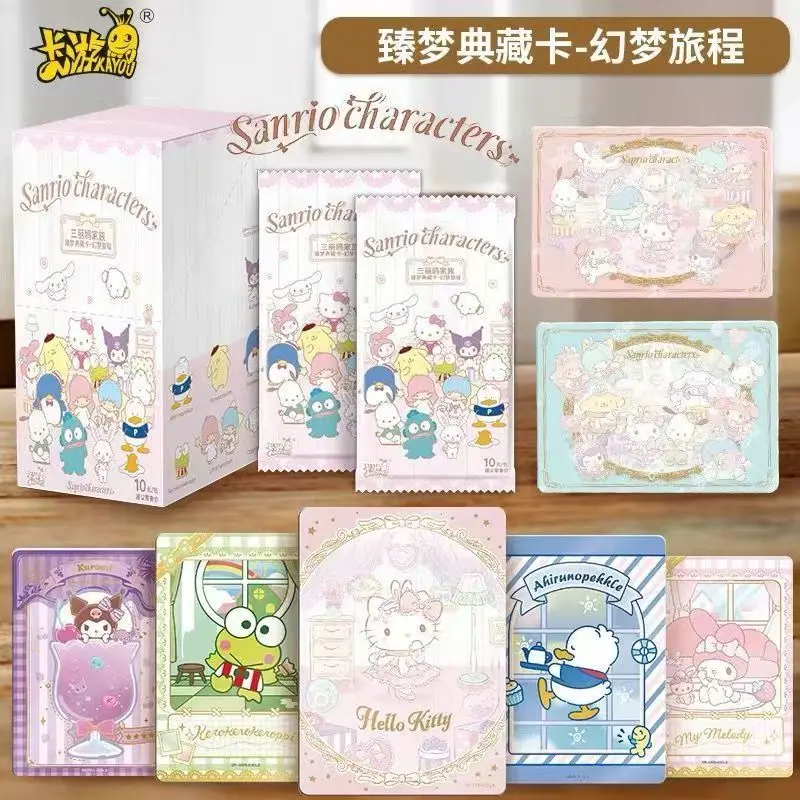 kayou-sanrio-kuromi-collection-cards-popular-anime-cute-lively-character-hello-kitty-my-melody-photo-trading-cards-birthday-gift