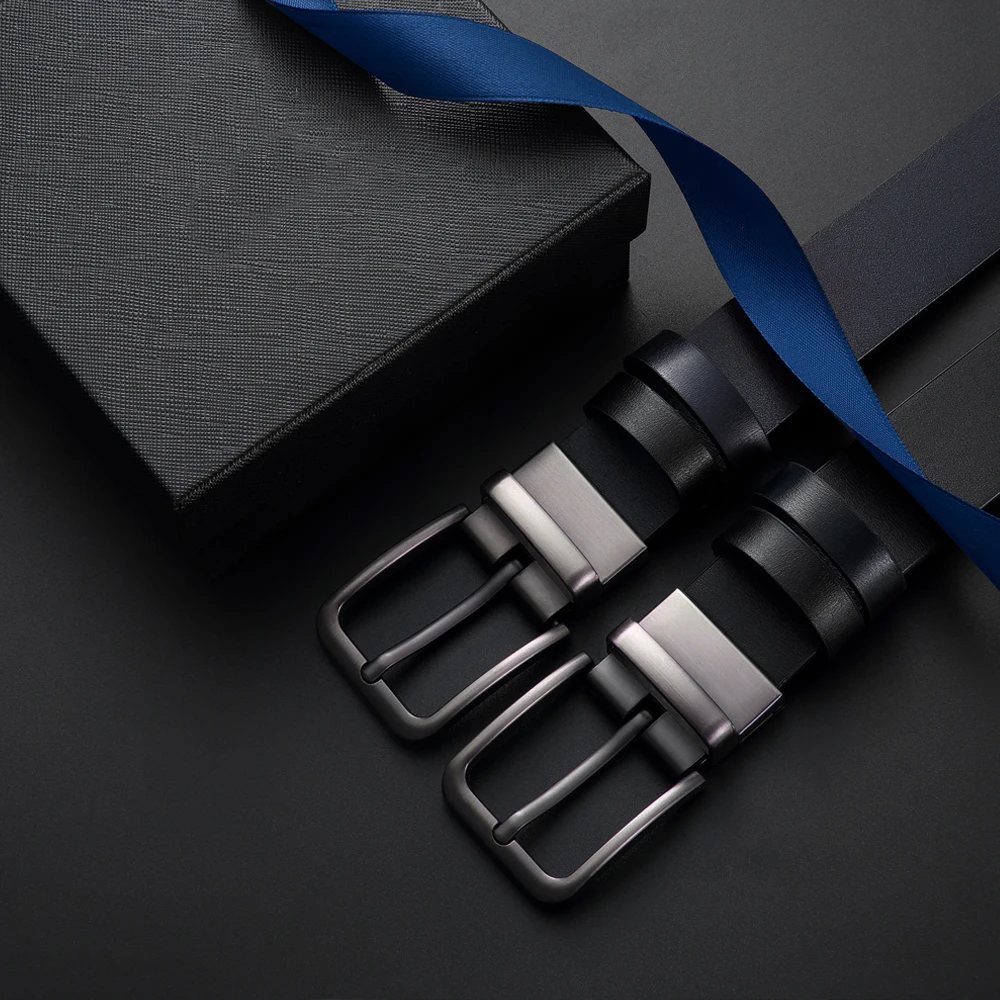 Men's Genuine Leather Pin Buckle Casual Belt