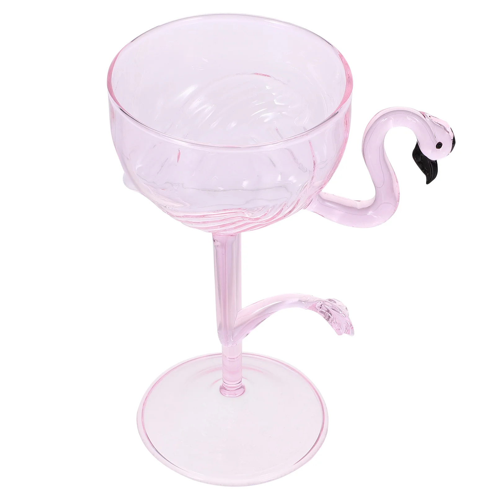 

Tall Flamingo Goblet Unique Cocktail Glass Cup for Wine Party Bar Home Decorative Drinking Glass Bar Cups Cocktail Drinking Cup