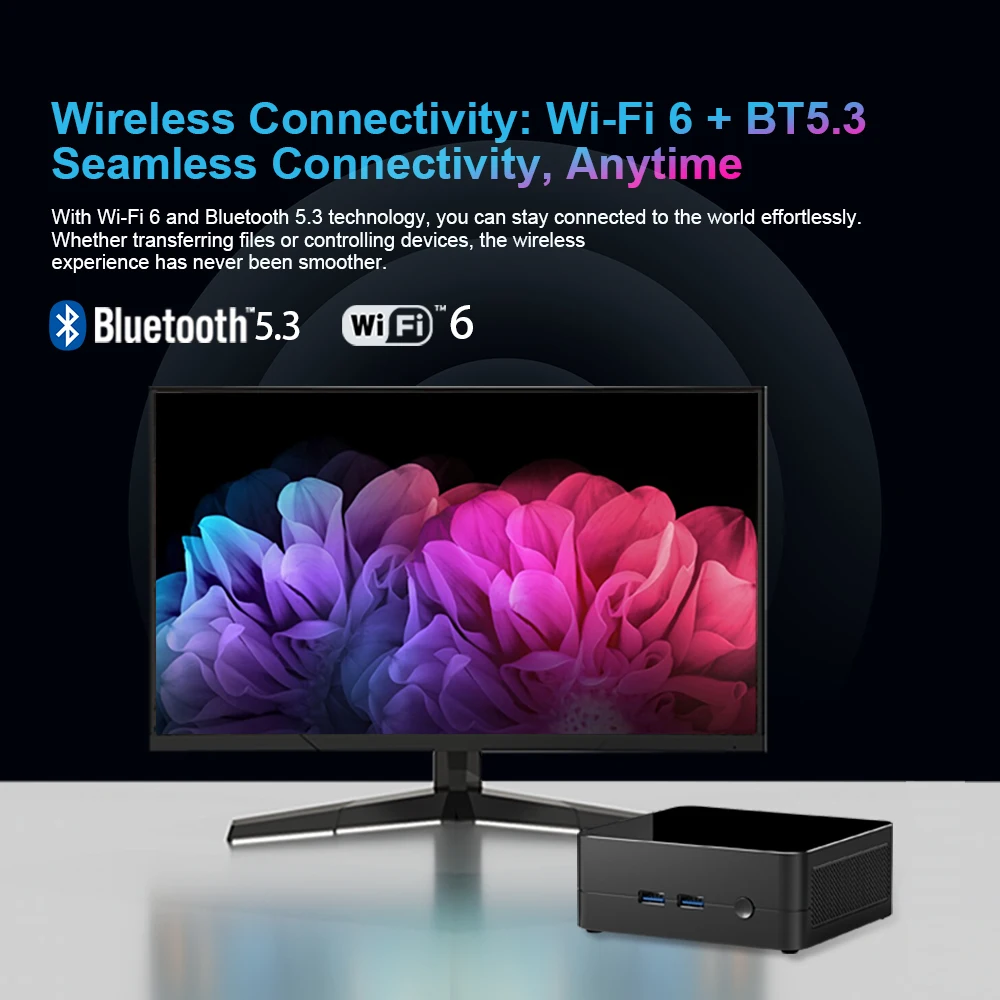 Bestoss Mini Gaming PC A5H AMD Ryzen 5 5800H ES 32G DDR4 1T NVME PCIe3.0 SSD mini pc Windows 11 Pro WIFI6 BT5.2 Desktop Computer