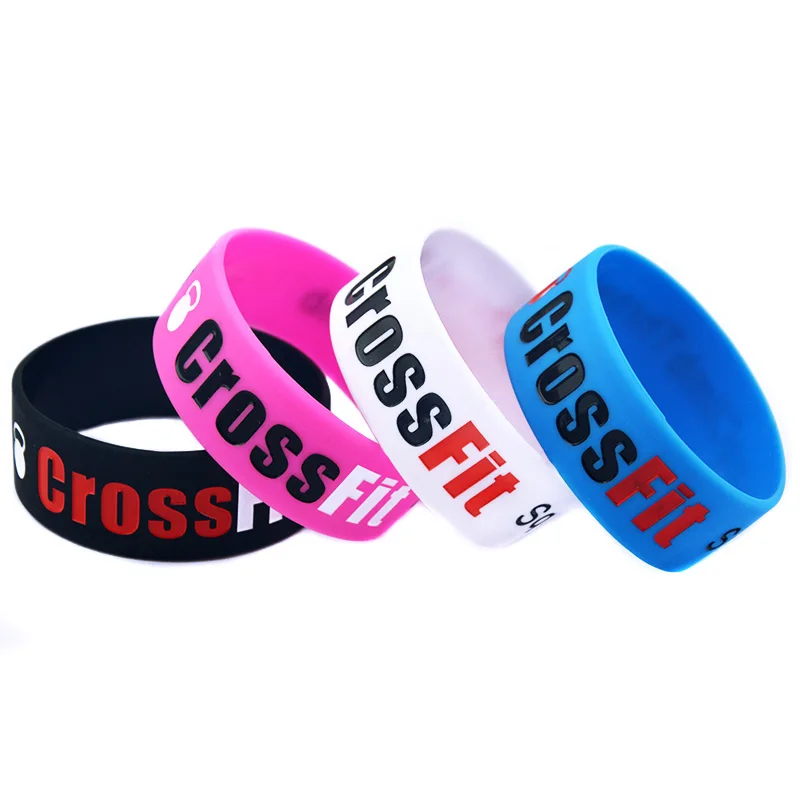 1 PC CrossFit Squat Jump Climb Throw Lift Silikonkautschuk-Armband, 2,5 cm breit – Detail 9