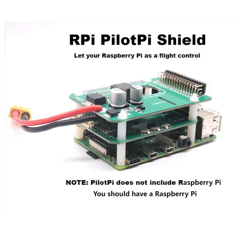 Rpi Pilotpi Shield Pixhawk Flight Control PX4 Firmware Sensor & Power For Raspberry Pi 32 Bit Autopilot Copter Plane