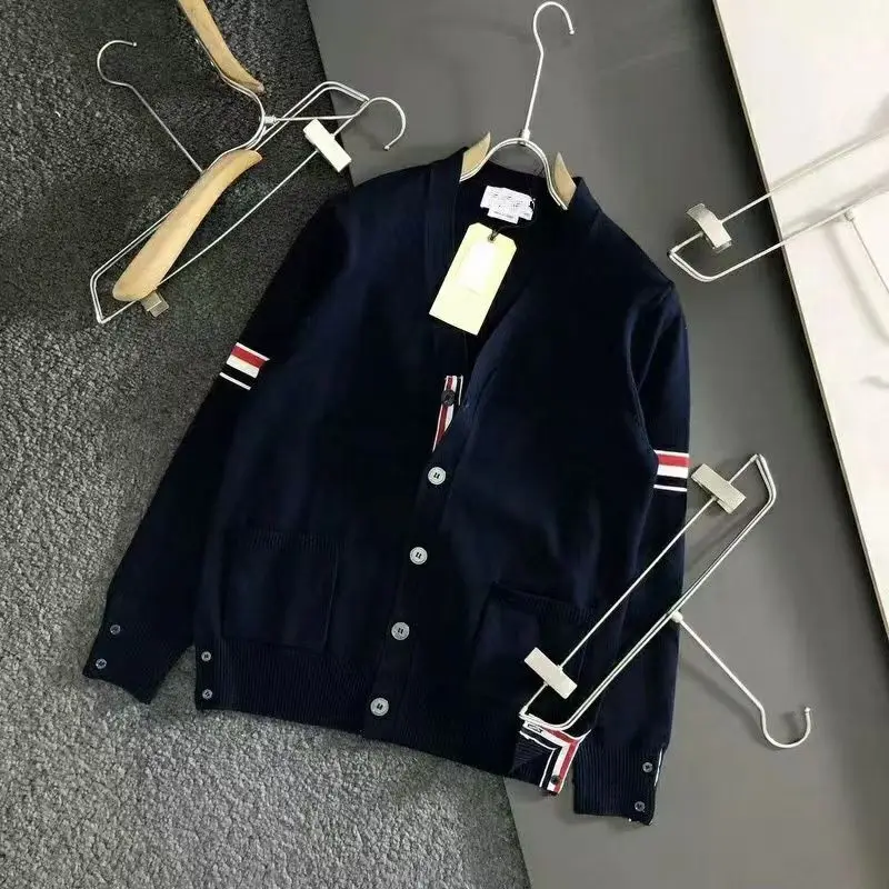 

Весенне-осенняя мужская повседневная модная мужская классическая вязаная куртка для пар