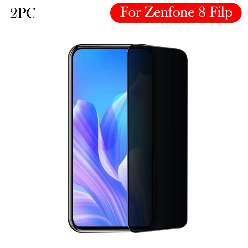 Закаленное стекло конфиденциальности для Zenfone 8, антишпионская защитная пленка для экрана Asus Zenfone 8 Filp