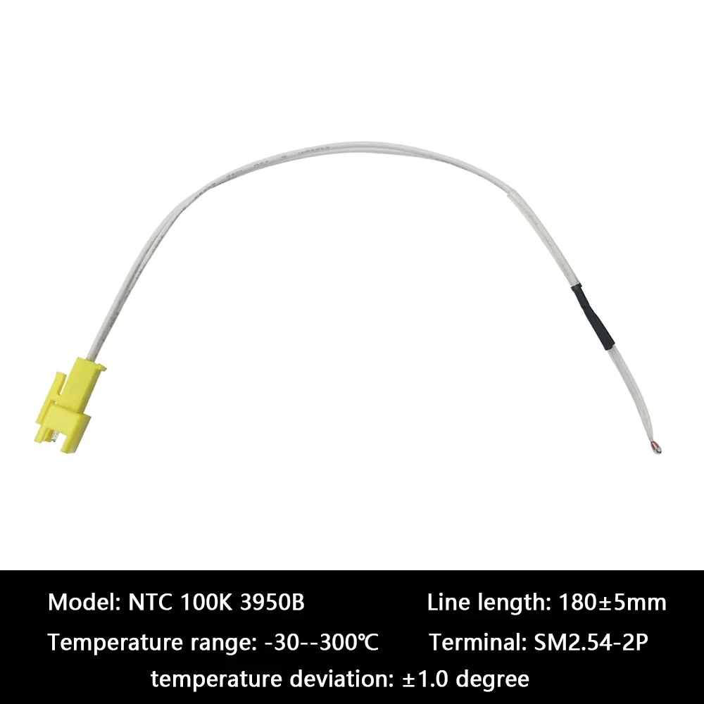 سلك كابل مستشعر درجة الحرارة FLSUN ، مسبار مؤقت ، متوافق مع V400 ، SR ، ro ، PRO ، Q5 ، ملحقات السرير الساخن ، أصلية ، 5 way #2