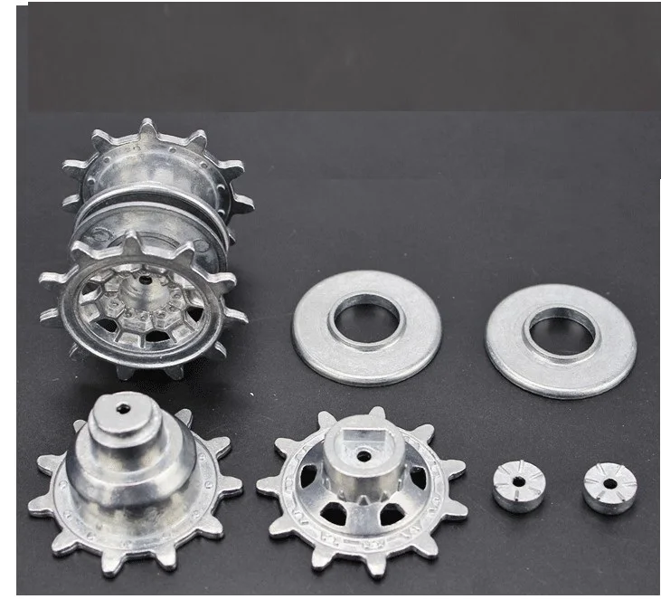 Henglong/HL3889 3889-1 German Leopard 2A6 1/16 RC tank upgrade parts metal wheels hub set Metal track and gear