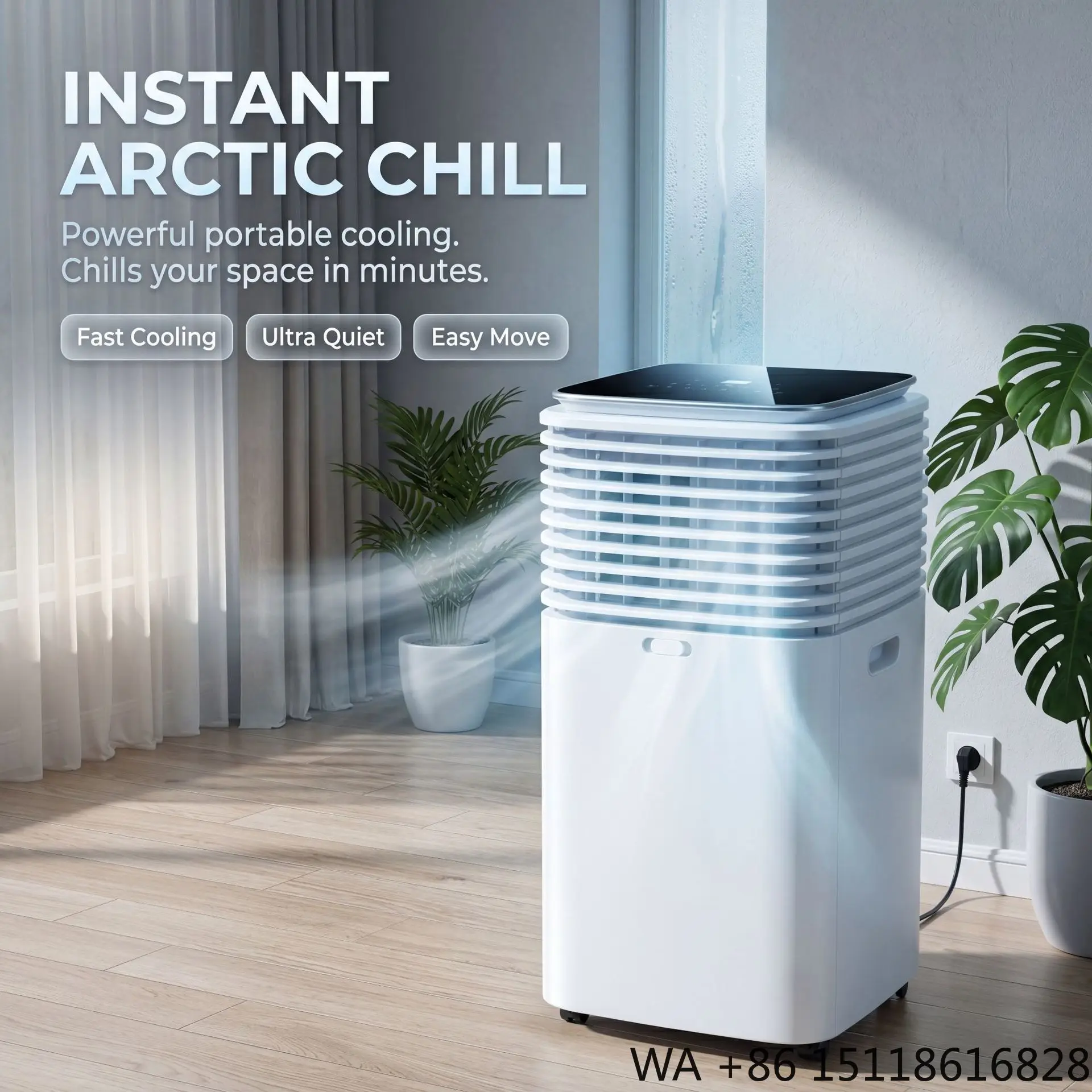 Portable air conditioner JF-107 dehumidification purification remote control touch screen outlet
