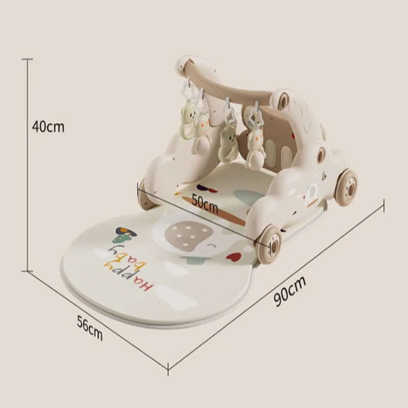 Ginásio de atividades para bebês com piano Kick & Play, andador de desenvolvimento para recém-nascidos e brinquedo de fitness, conjunto de presente de aprendizagem precoce para bebês